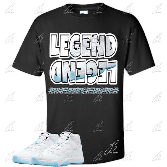 Jordan 11 Legend Blue/Columbia Matching Shirt, Unisex Graphic Tee,Christmas - Picture 1 of 3